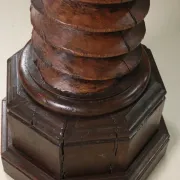 Monumental wooden wine press screw column, hand-carved, 18th c. – 170 cm