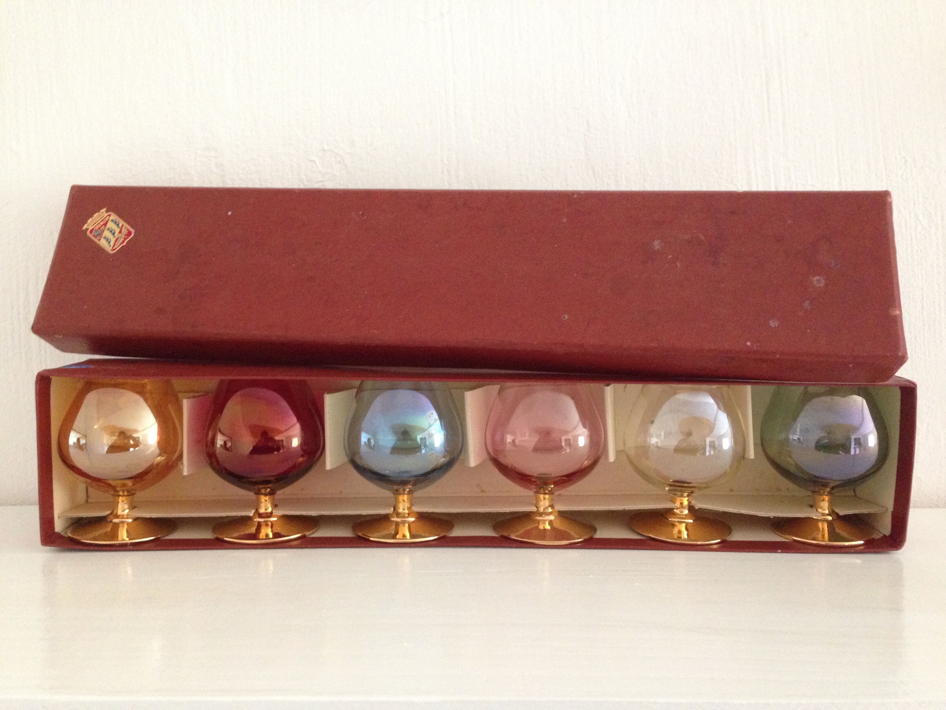 Iridescent glasses vintage