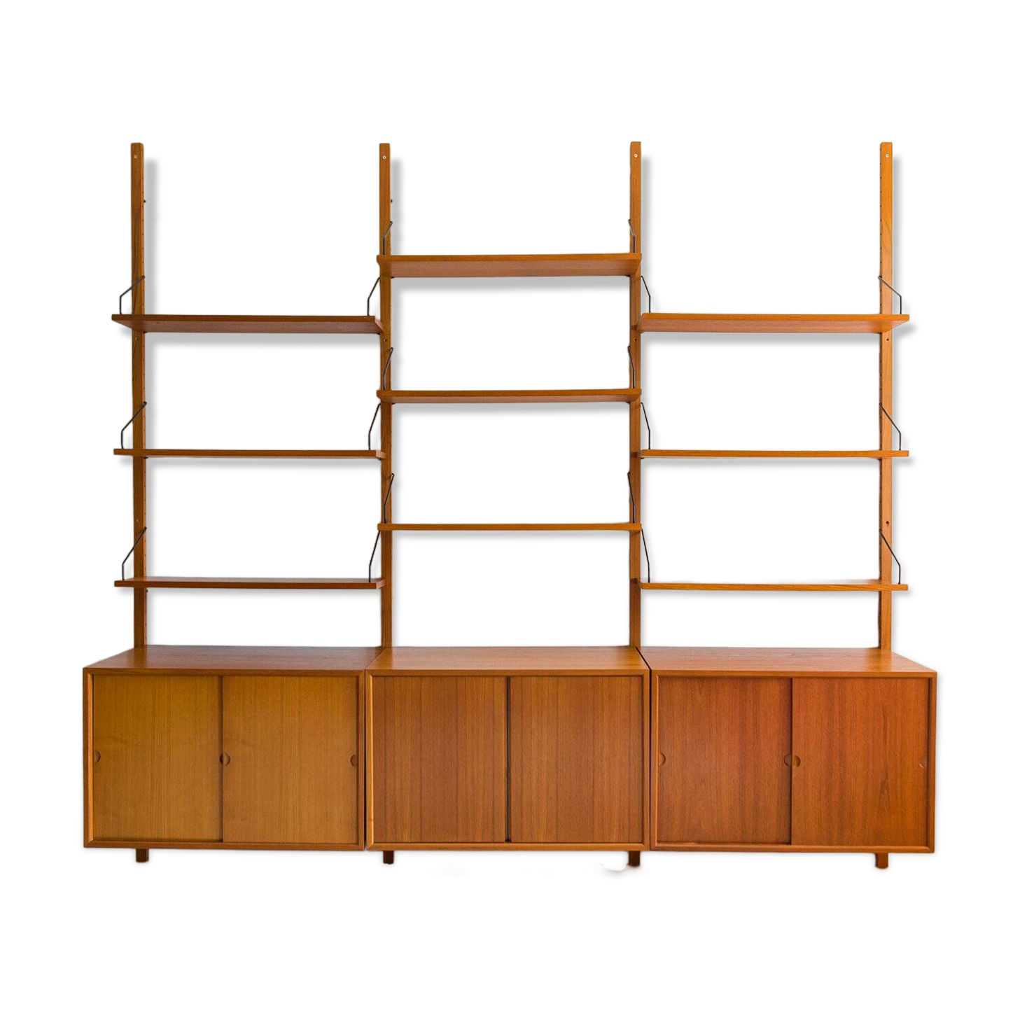 Modular wall storage system by Poul Cadovius for Cado, 1960s