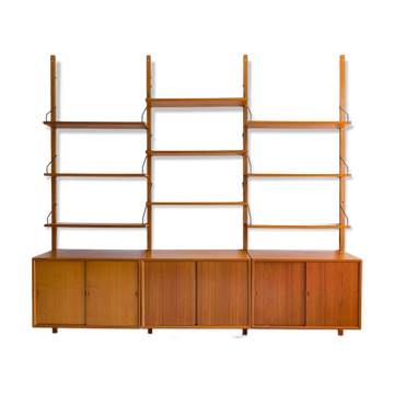 Système de rangement mural modulaire par Poul Cadovius pour Cado, années 1960