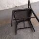 Black lacquered chair, faux bamboo, Chippendale, Jonathan Adler