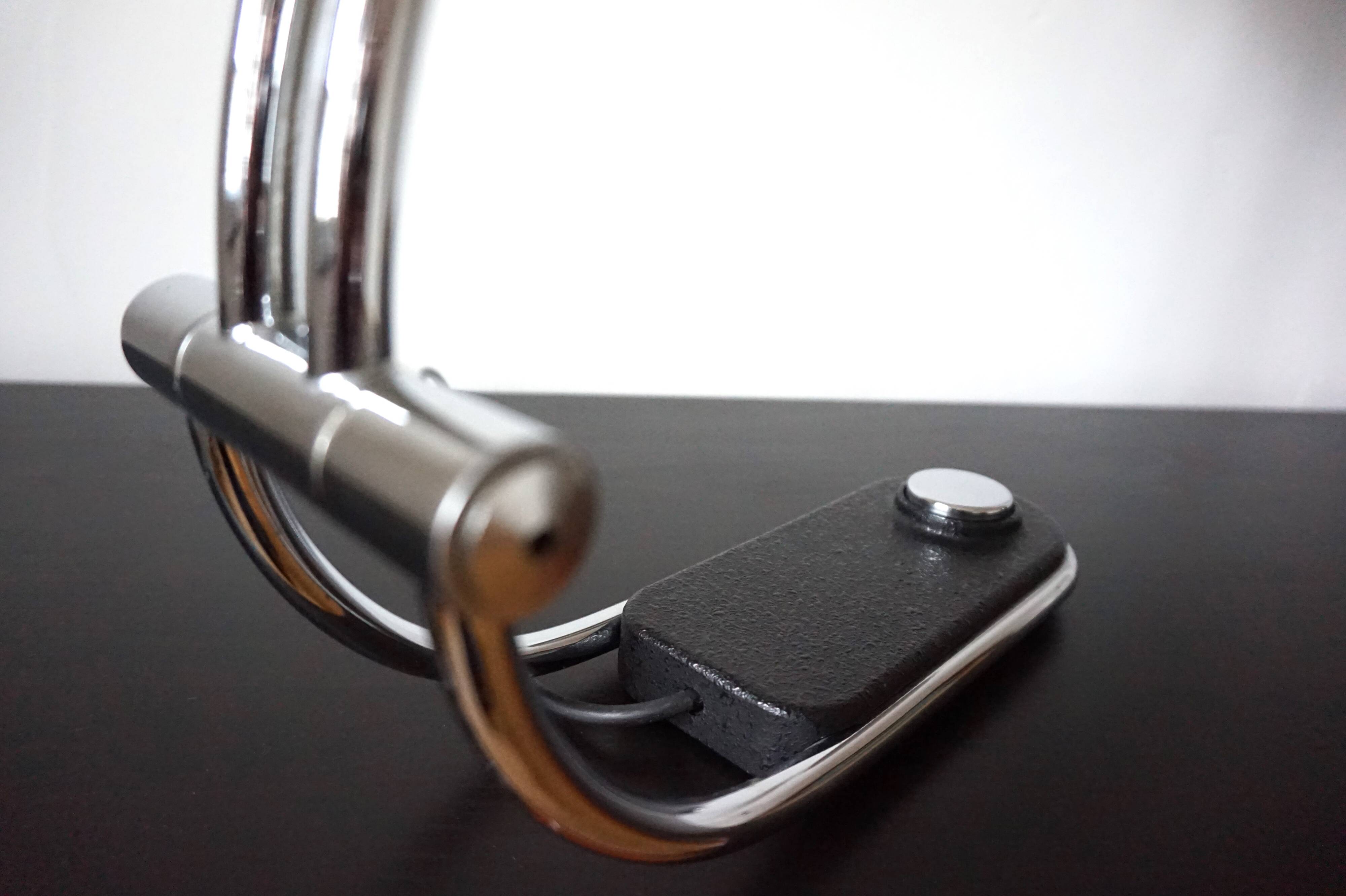 Hillebrand chrome table lamp by Egon Hillebrand