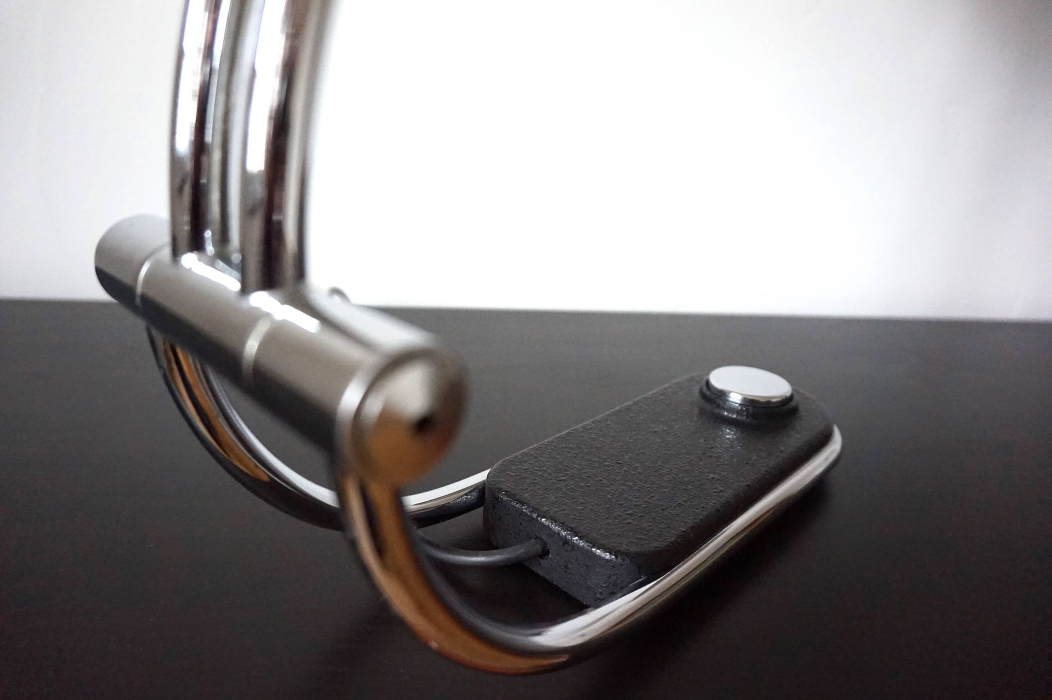 Hillebrand chrome table lamp by Egon Hillebrand