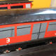 Old big train in metal decorative toy