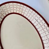 Longchamp "Colmar" model duo of dishes, geometric pattern 1930