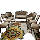 Complete living room Italian Louis XV style sofa armchair chair