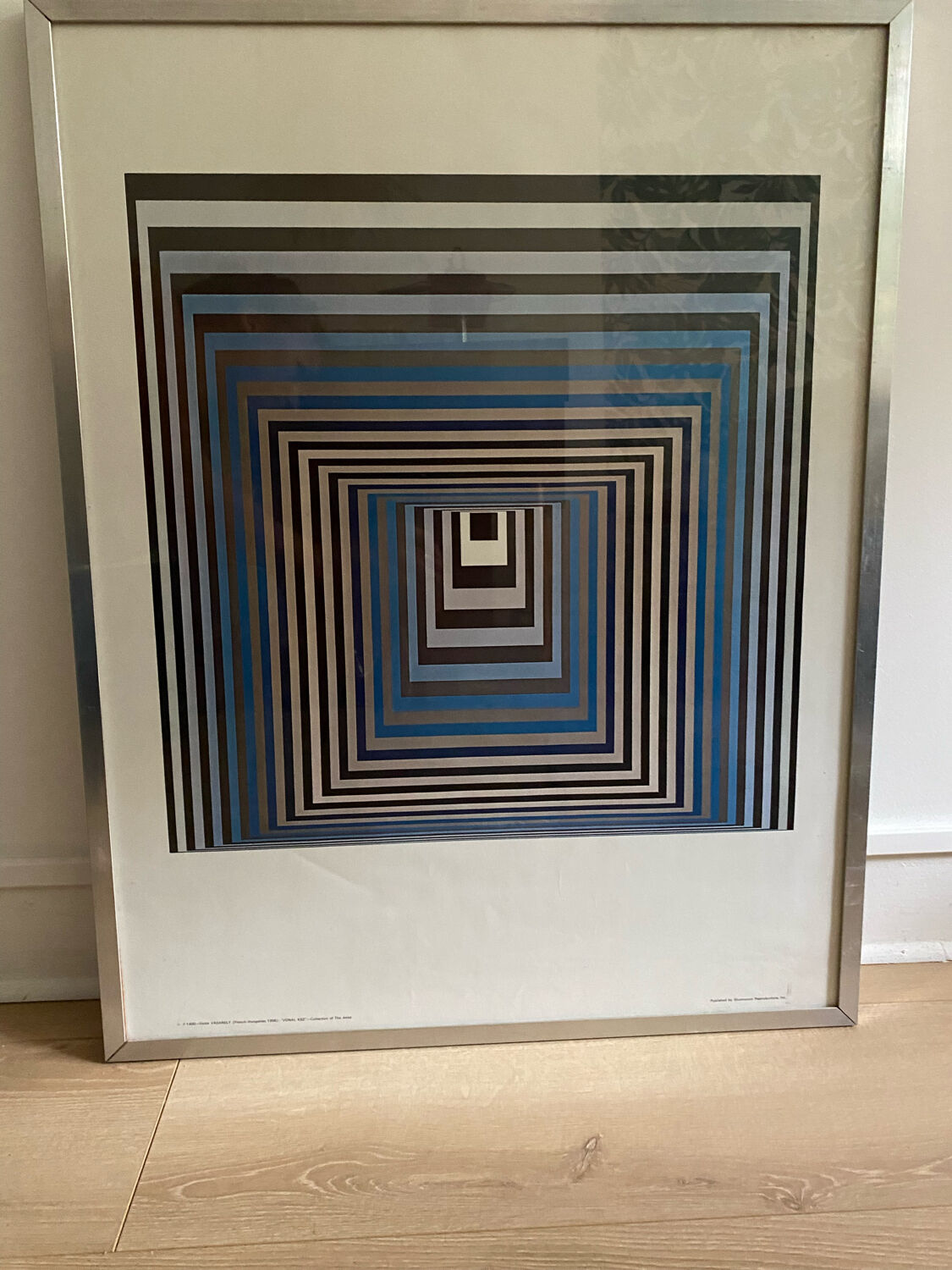 Poster Victor Vasarely art print Shorewood New York framed