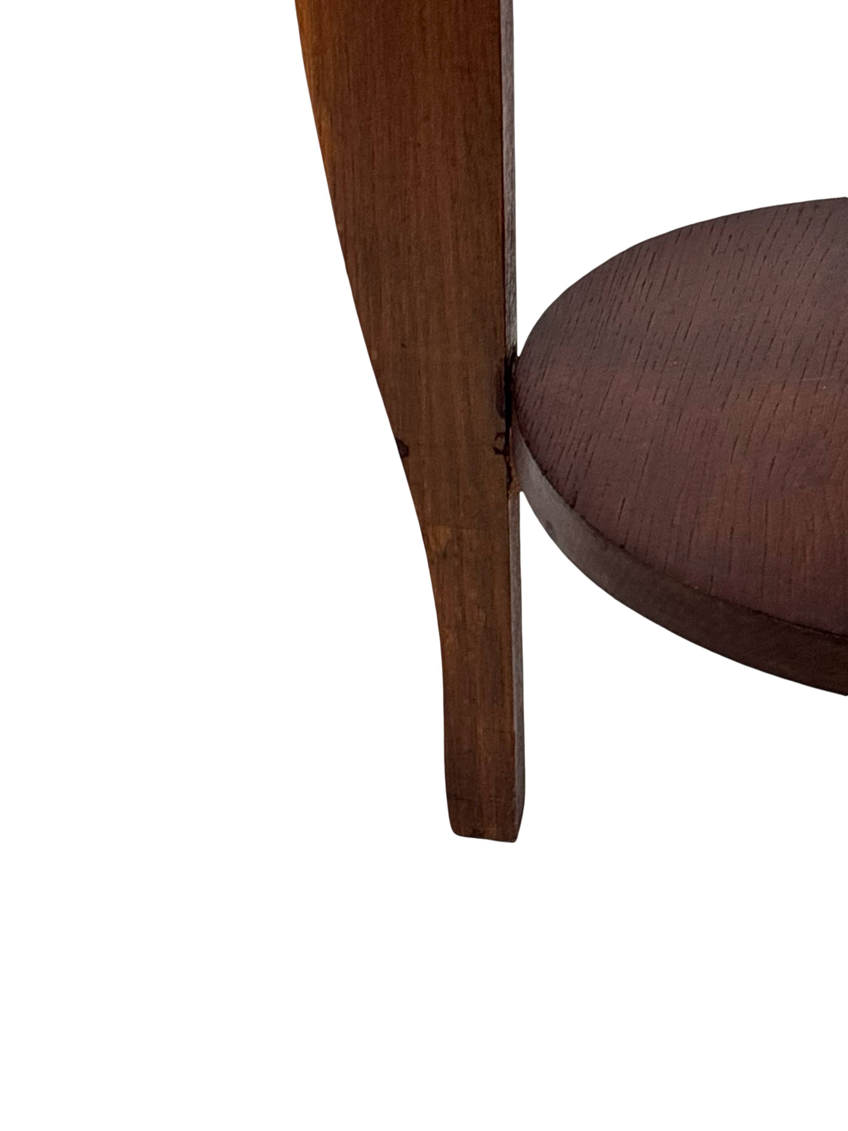 Art Deco Side Table Plant Table Oak 1950s Design