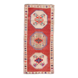 3x7 short vintage oushak runner rug