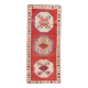 3x7 short vintage oushak runner rug