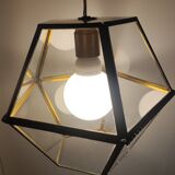 Lantern walkable glass and brass