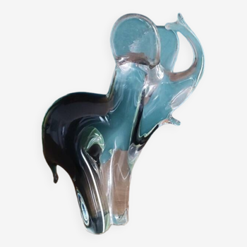 Murano glass elephant paperweight
