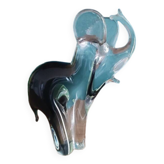 Murano glass elephant paperweight