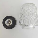 Ceiling lamp glass and bakelite black