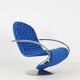 Fritz Hansen / Verner Panton “1-2-3” swivel chair / armchair / Space Age / Mid Century Danish Modern Design / 70s