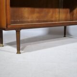 Showcase Cabinet 1960s Sideboard Sliding Door Walnut
