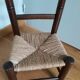 Chaise paillée enfant