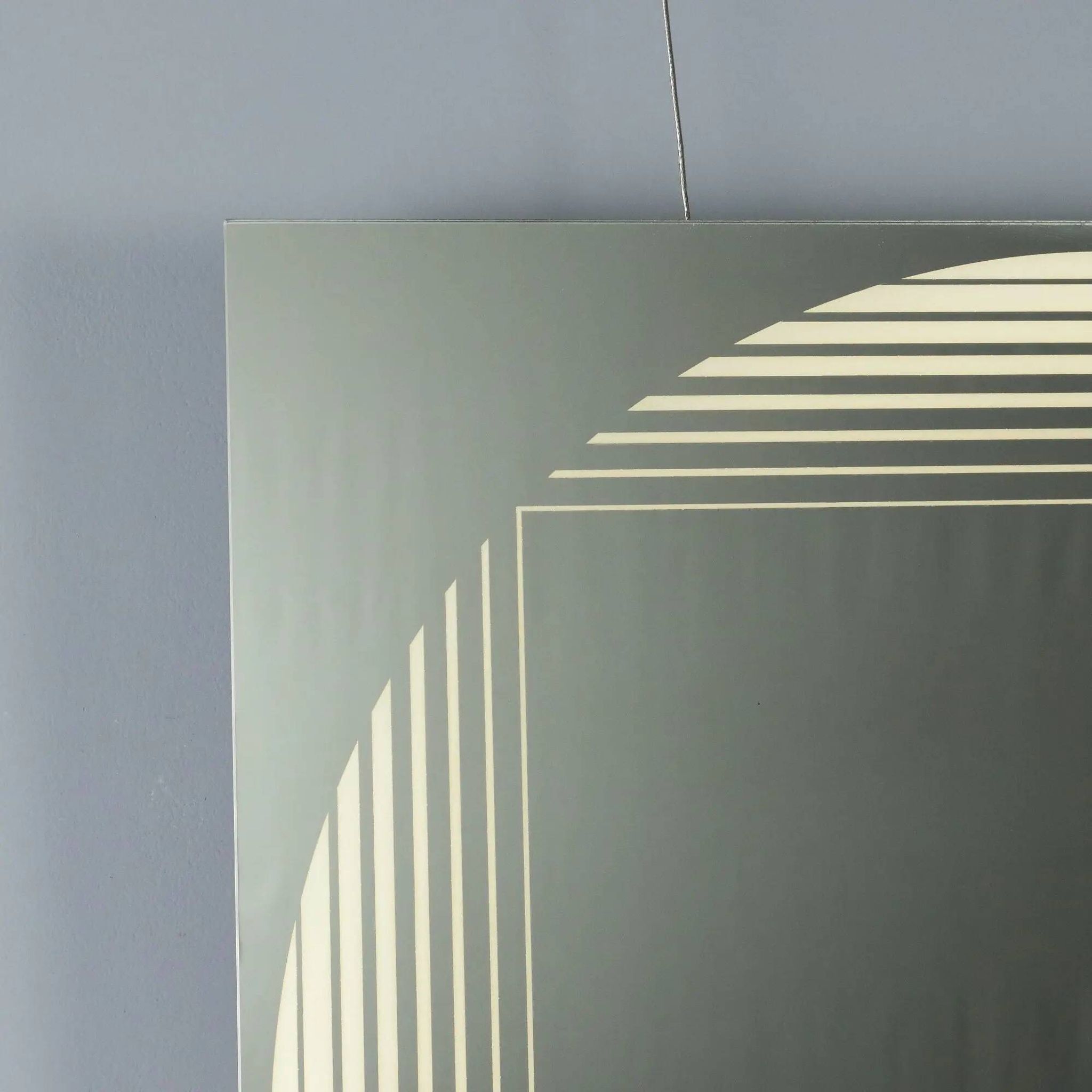 Vintage mirror FontanaArte Brama design Gianni Celada Italy 1970s
