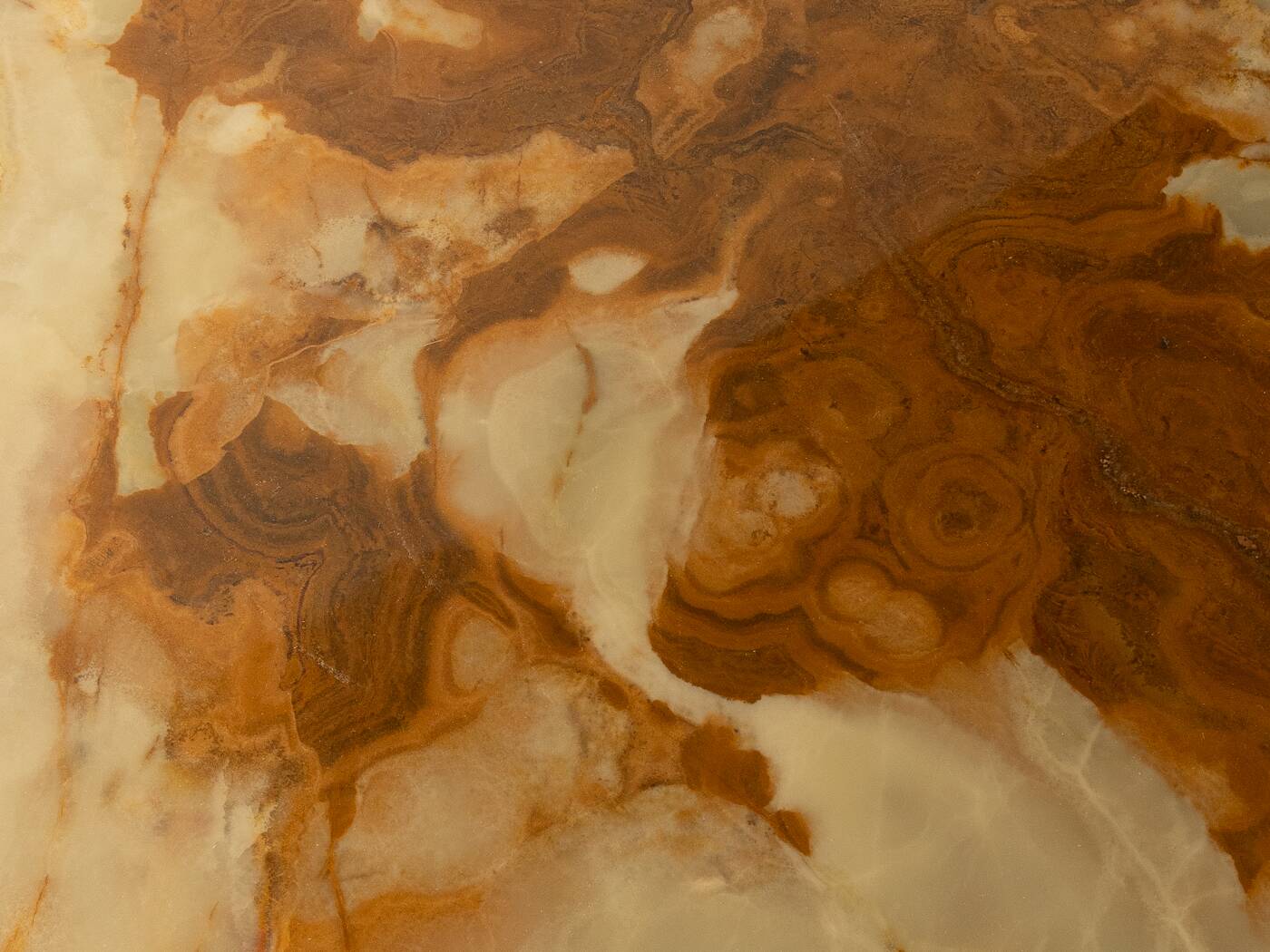 Unique desk from the 1970s with onyx marble top and stainless steel 'Grasshopper' legs
