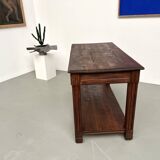 Small pine drapery table from the 1950s