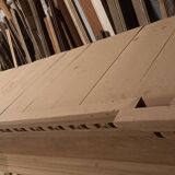 19th-century oak castle fireplace