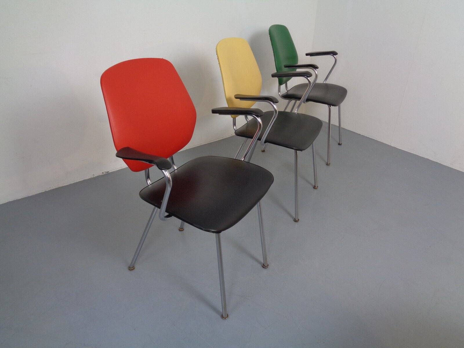 Mid-Century Armchairs from Drabert, 1960s, Set of 3