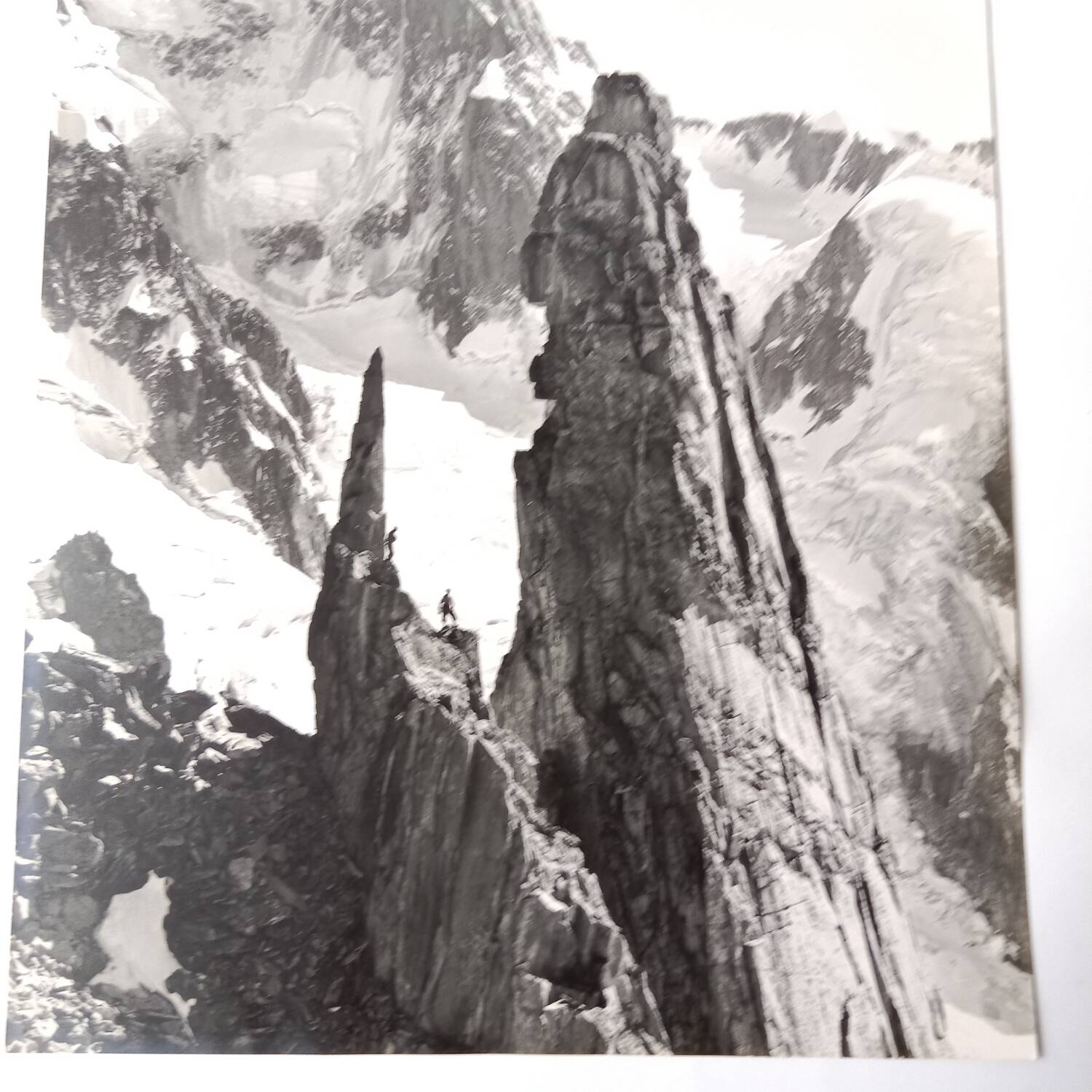 Mont-Blanc Mountain original photograph 1950 Pierre Tairraz