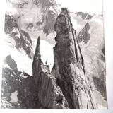Mont-Blanc Mountain original photograph 1950 Pierre Tairraz