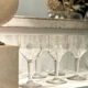 6 antique crystal glasses