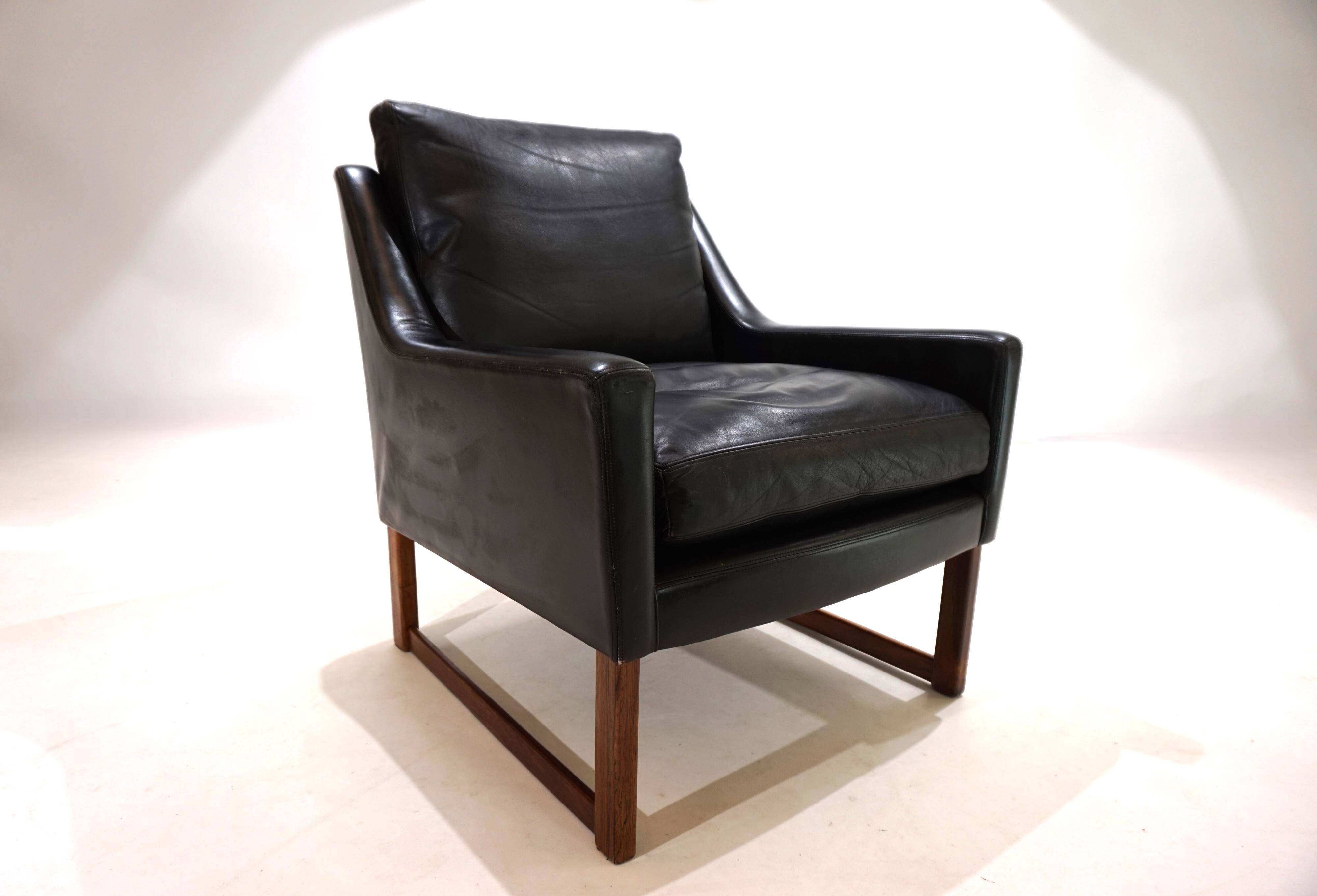 Kill International leather armchair by Rudolf Bernd Glatzel, 1960s