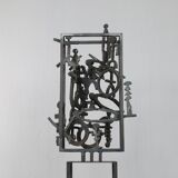 Hand-cut steel sculpture by Ben Oldenhof, Netherlands, 1999
