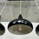 Lampe de plafond noire moderne du milieu du siècle