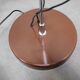 Adjustable double floor lamp in "Space Age" style, Hungarian from the 1970s, in orange and chrome brown.