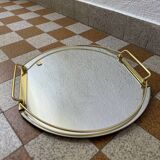 Mirror and brass tray from the 60s