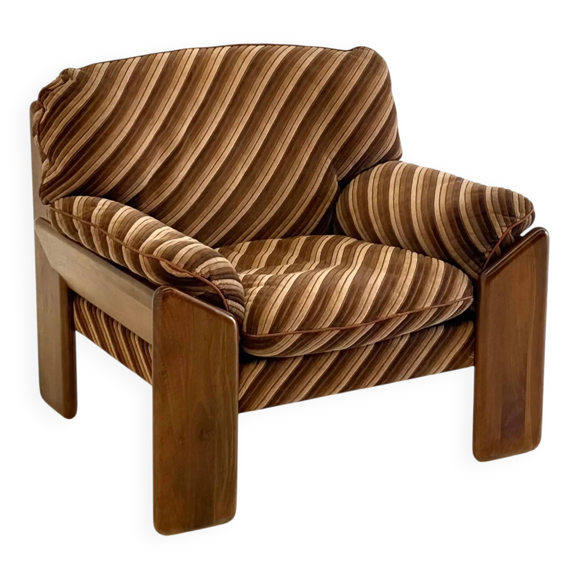 Sapporo chair by Mario Marenco for Mobil Girgi striped