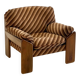 Sapporo chair by Mario Marenco for Mobil Girgi striped