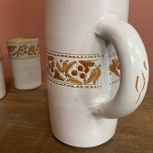 Ceramic orangeade and coffee set