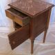 Nightstand walnut with marble top