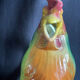 Carafe barbotine saint clément forme coq