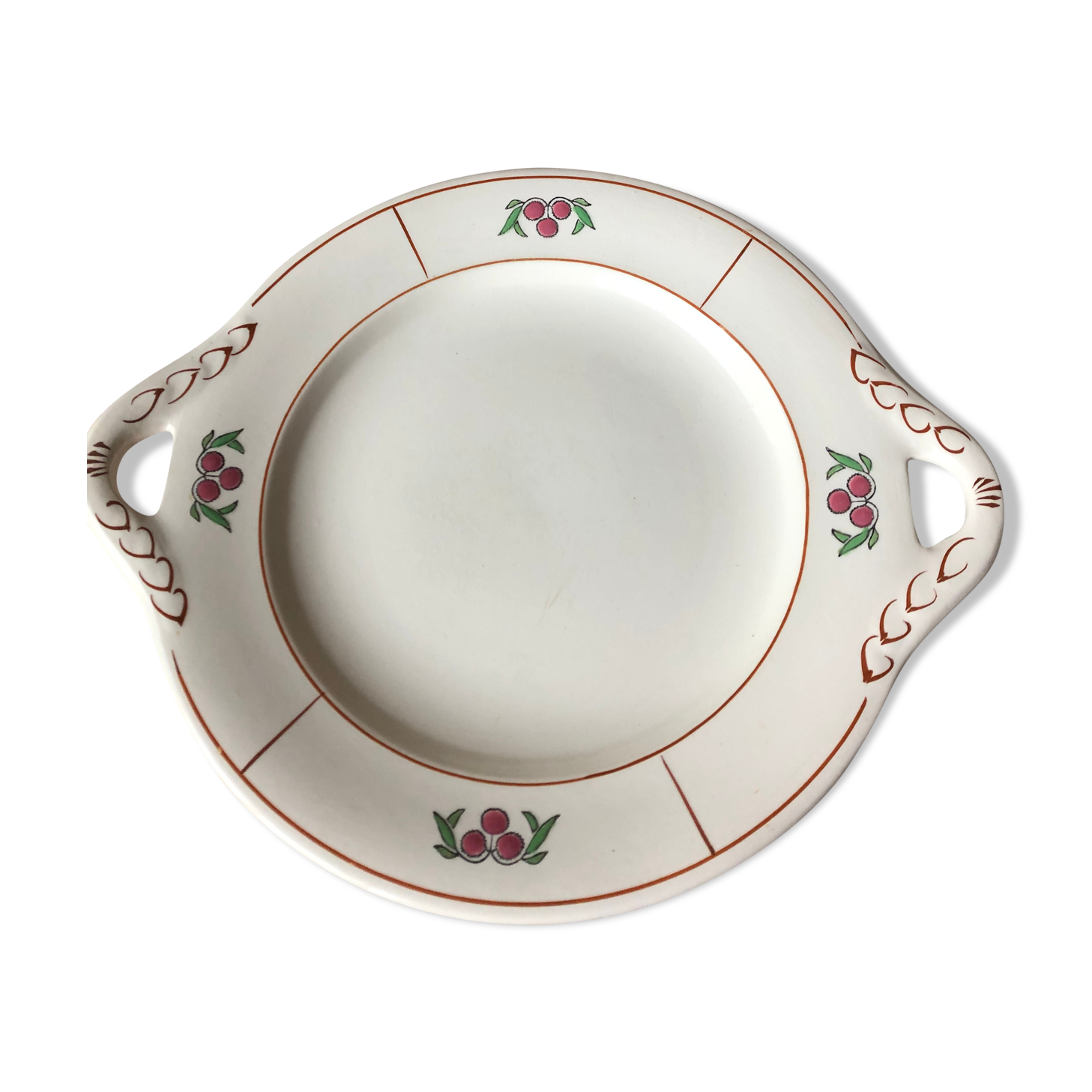 Plat terre de fer vintage