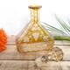 Engraved and cut crystal decanter