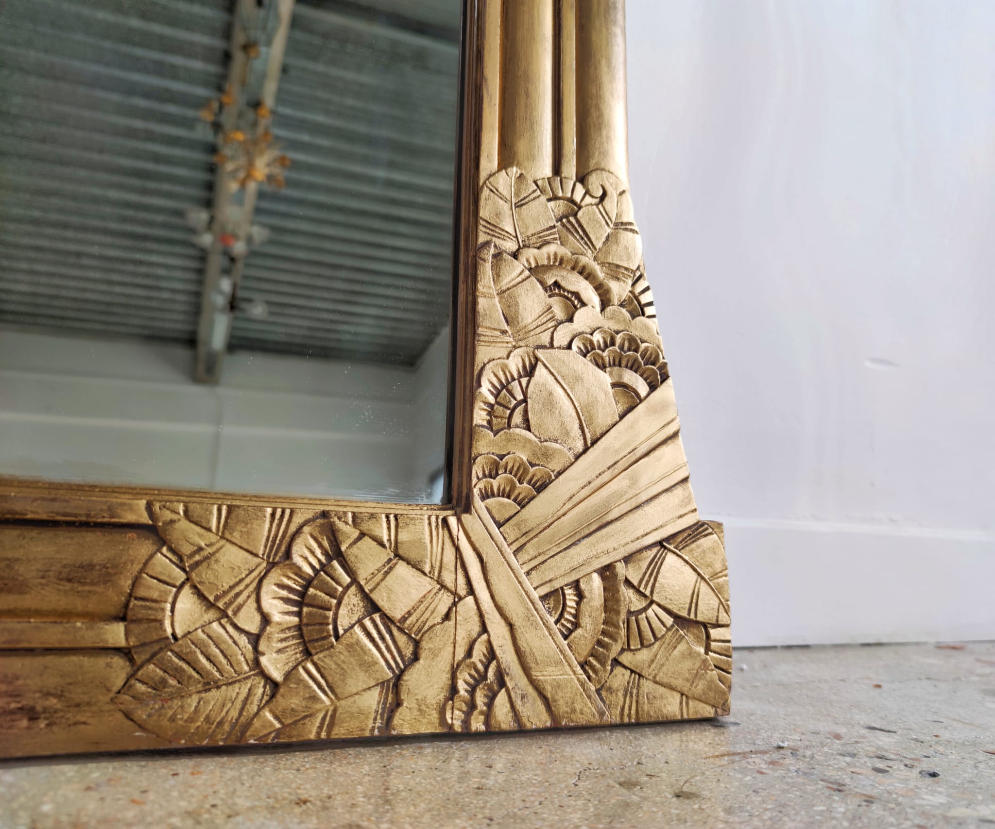 Golden mirror Art Deco