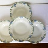 4 vintage soup plates from St Amand 220628