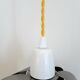 Flower pendant lamp in brushed steel 1970