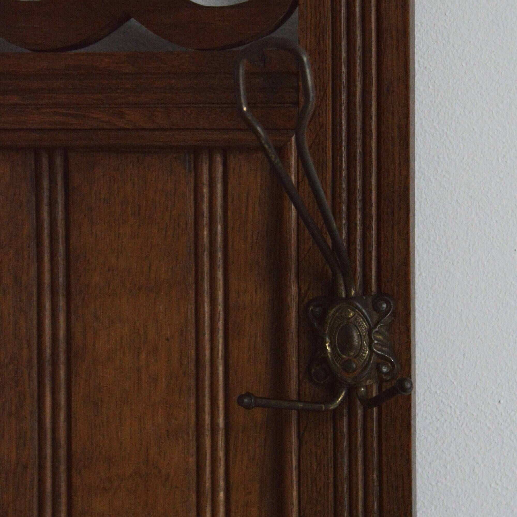 Vintage 1930s Art Deco Entrance Cloakroom / Coat Rack