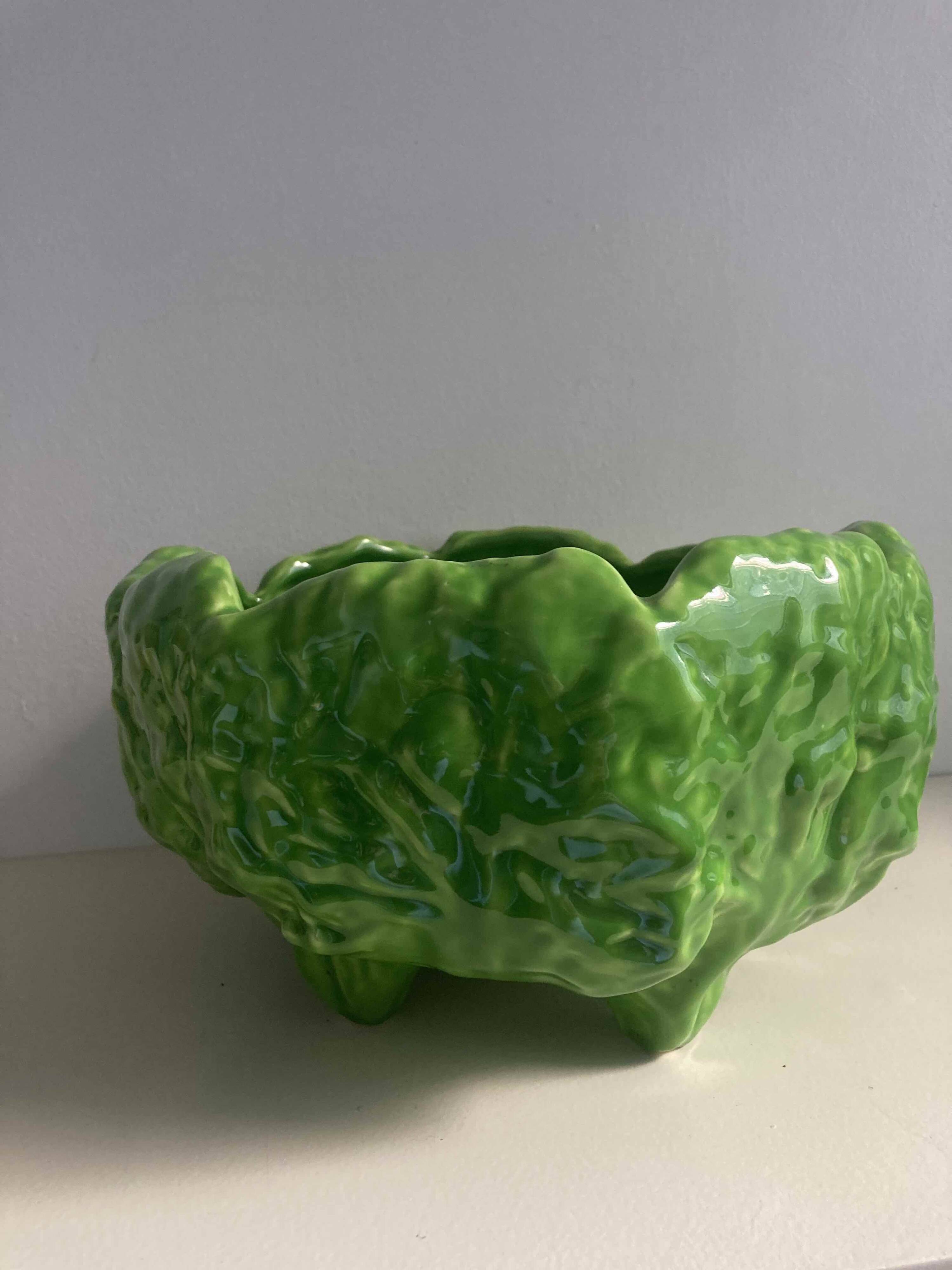 Earthenware salad bowl "cabbage"