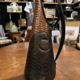 Copper & wood pitcher
