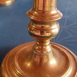 Bronze candlestick or torch holder from the Louis XIV period, France, 17th century.