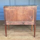 Chest of drawers two drawers restoration black marble heads of lions XIX century