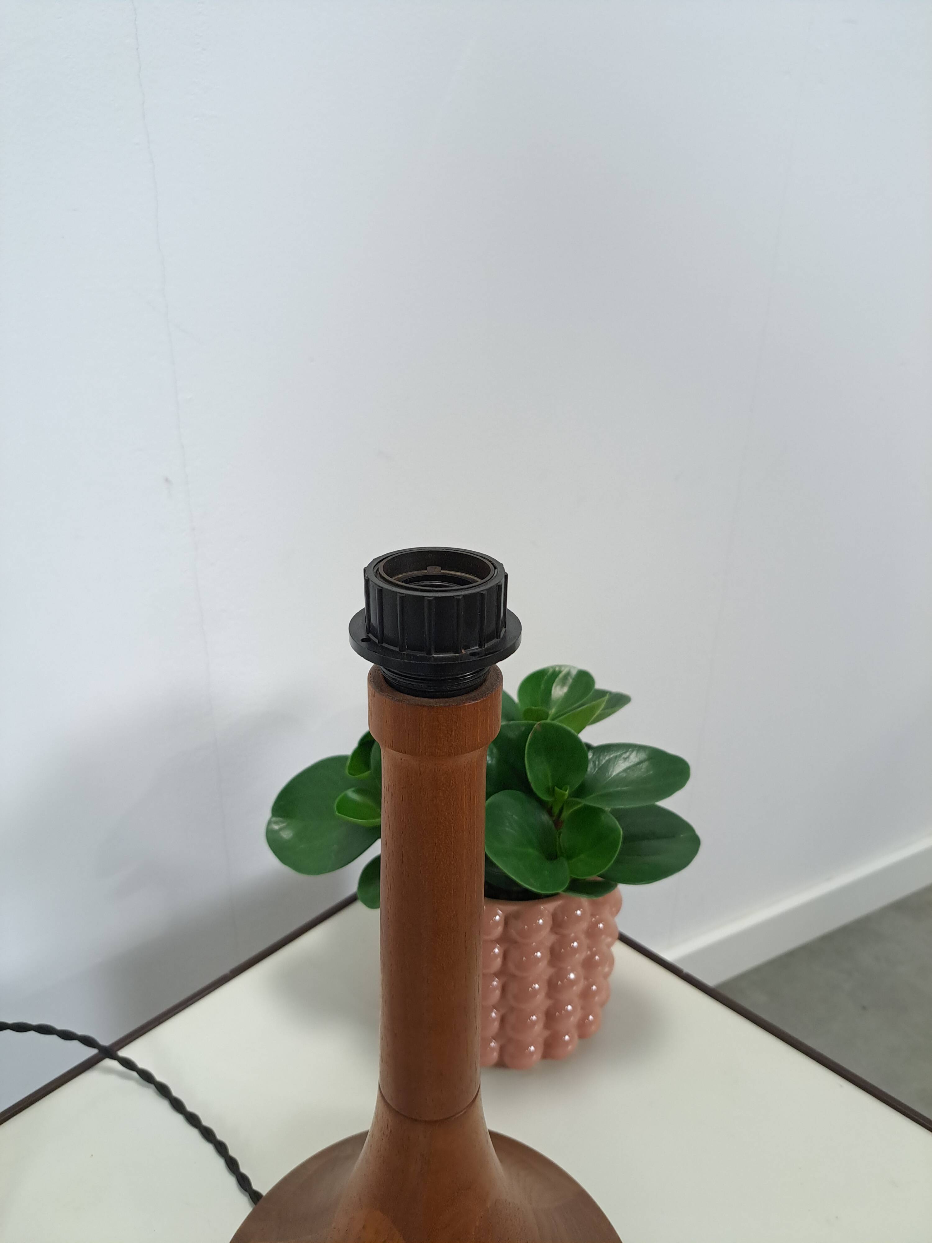 Teak houten lampenvoet vintage